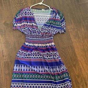 Multi color short dress